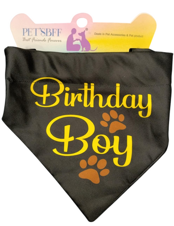 Petropolis Birthday Boy Bandana (Color May Vary)